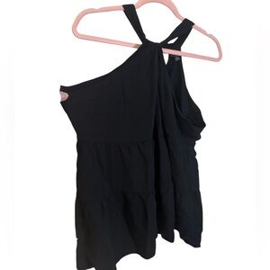 A black Torrid size 1 top. Perfect for the summer